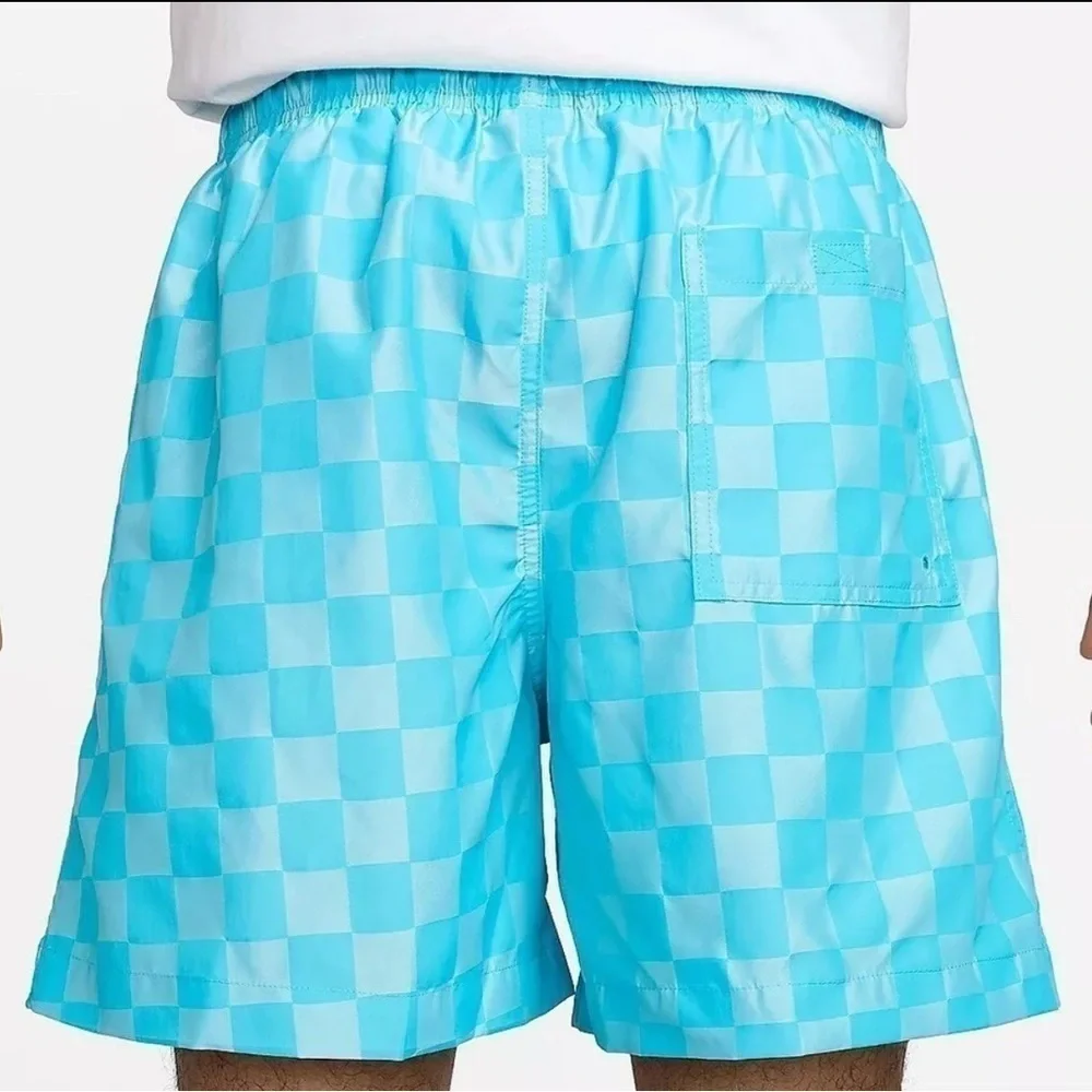 Nike Men's Checkers Club Flow Short, Woven Bright Blue, Size , New - Picture 2 of 7